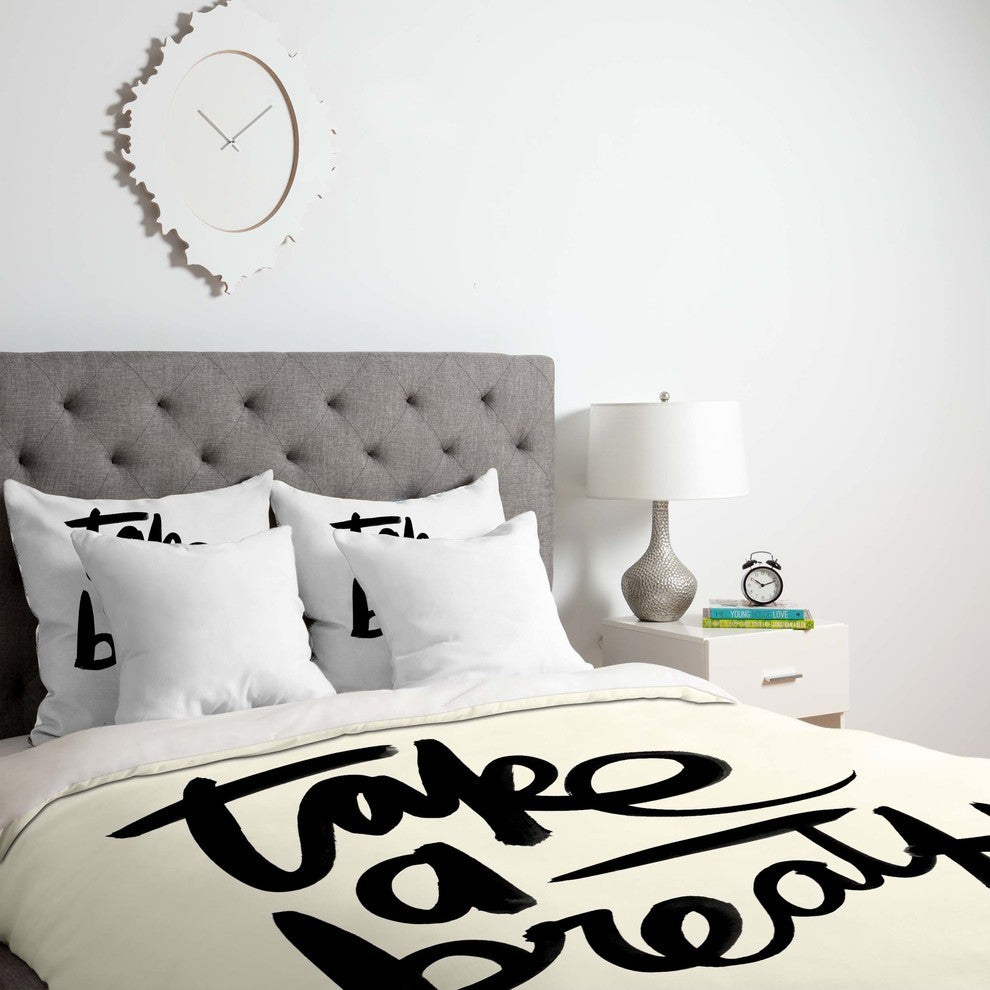 Deny Designs Kal Barteski Take BW Duvet Cover - Lightweight