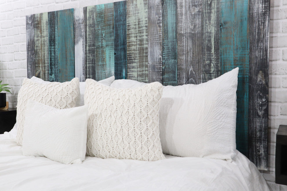 Handcrafted Headboard, Leaner Style, Industrial Mix, California King