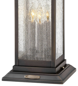 Hinkley Revere Medium Pier Mount Lantern, Blackened Brass