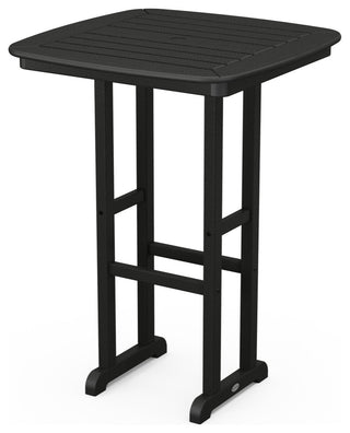 Polywood Nautical 31" Bar Table, Black