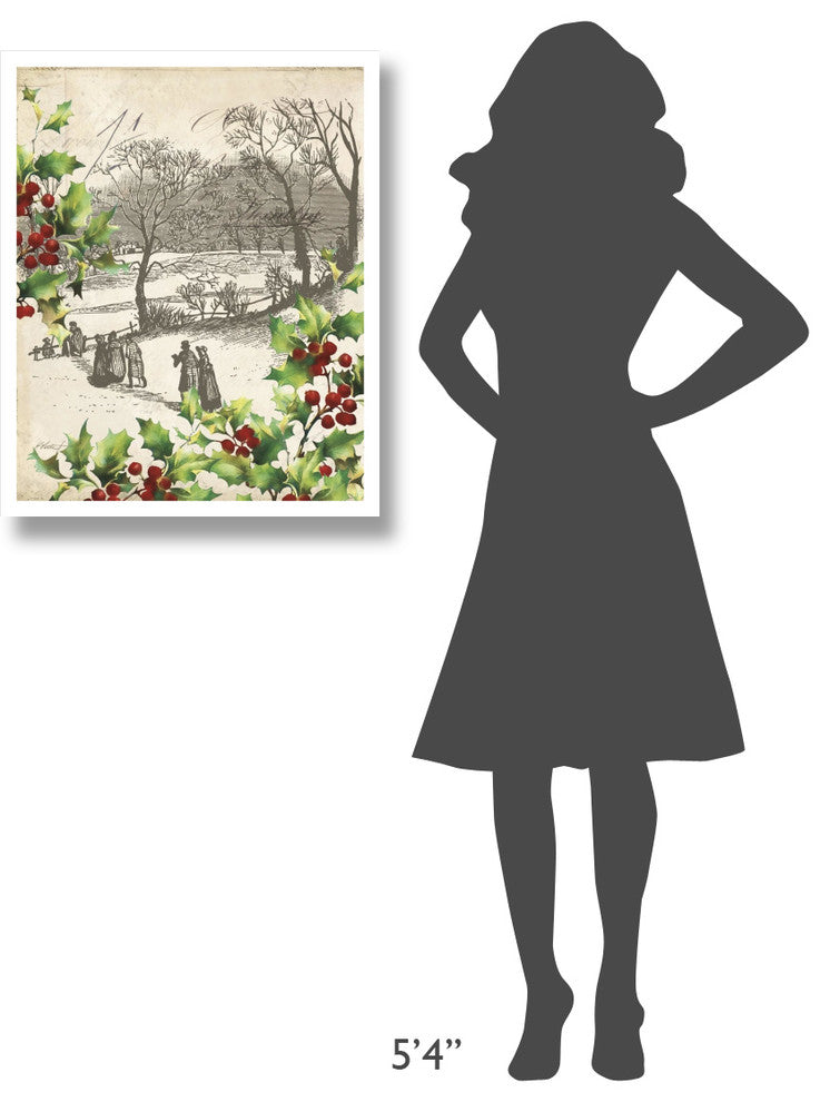 "Vintage Holiday I" Digital Paper Print by Katie Pertiet, 24"x30"