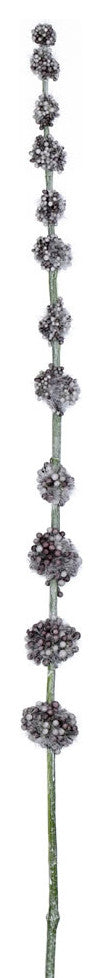 29.5" Gray Lavender Pom Pom Spray 6/Pk