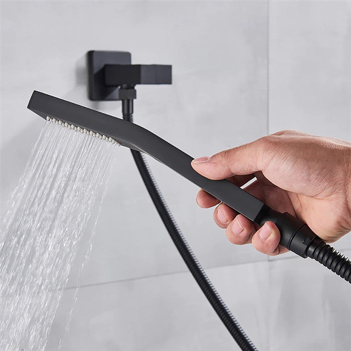 Varese 22" Musical 6 Functions Shower System With 6 Jetted Body Sprays, LED