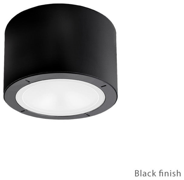 Modern Forms Vessel LED Flush Mount Outdoor Ceiling Lighting, Black