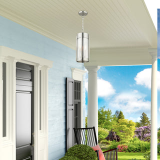 Livex Lighting Sheridan 2 Light Brushed Nickel Medium Outdoor Pendant Lantern