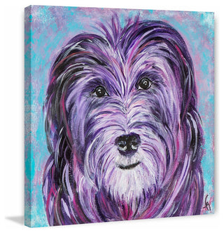 "Mala" Painting Print on Wrapped Canvas, 24"x24"