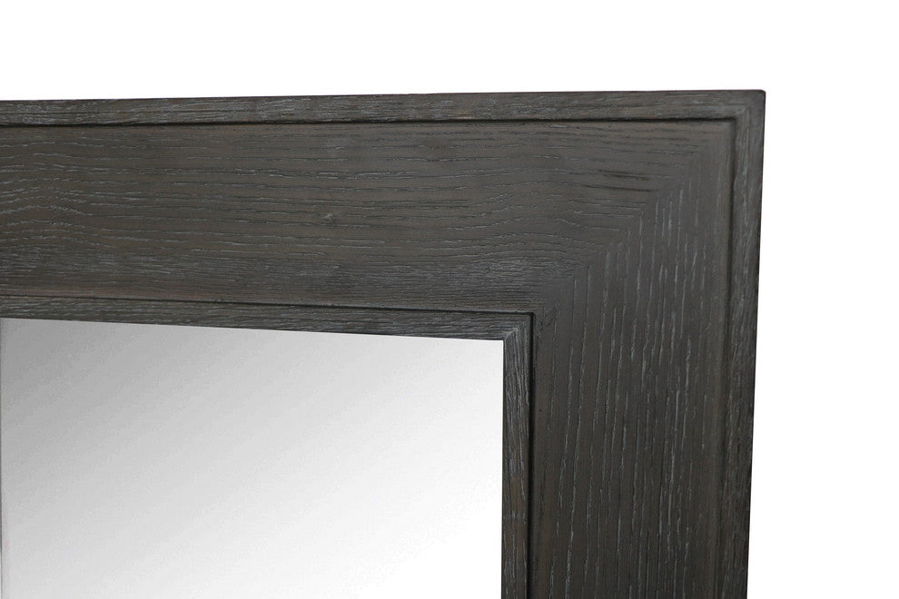 Garland 30" Wall Mirror, Dark Oak