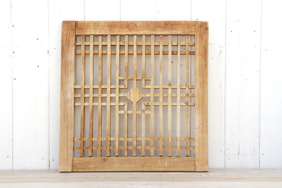 Chaka Antique Geometric Window Panel