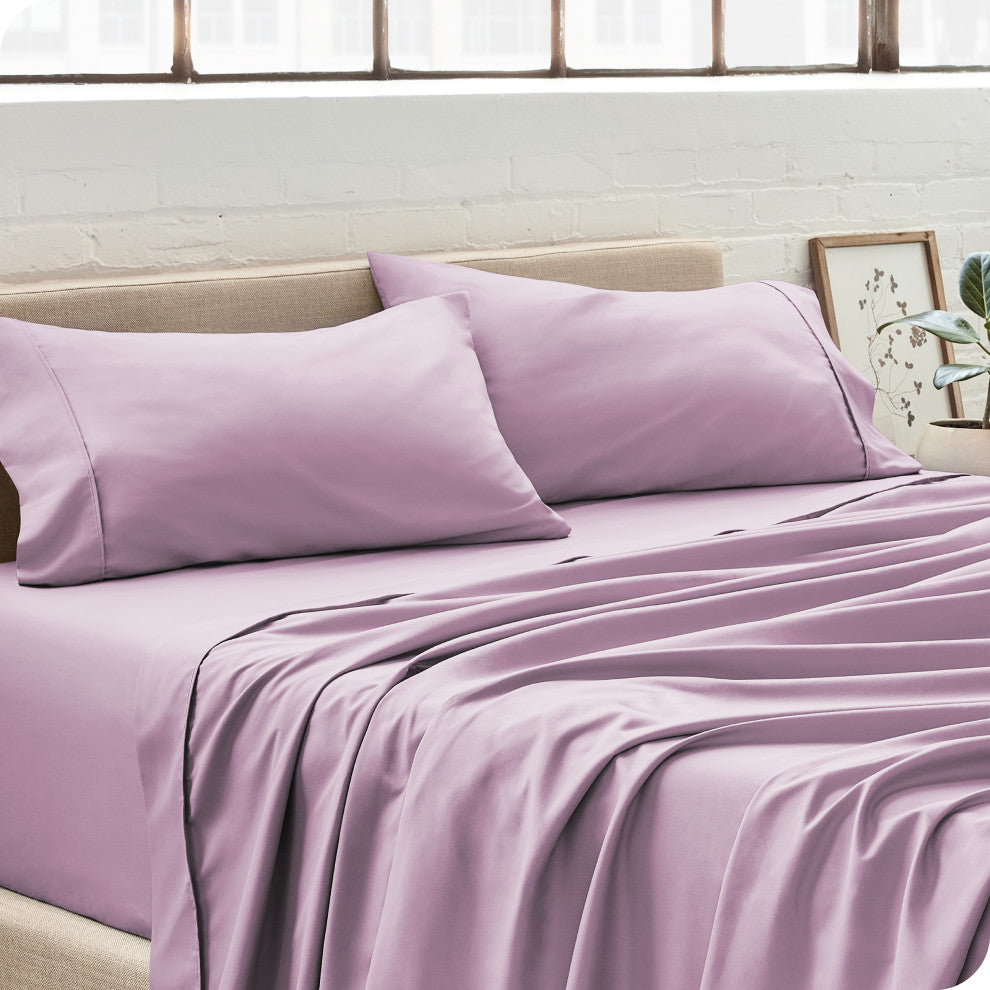 Bare Home Microfiber Pillowcases - Set of 2, Lavender, King