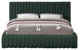 Nash Boucle Fabric Upholstered Bed, Green, King