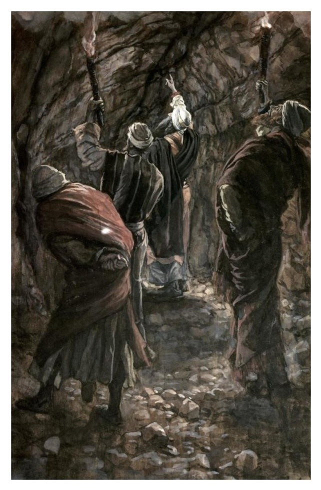 "Chasm In The Rock of Calvary" Digital Paper Print by James Tissot, 21"x32"