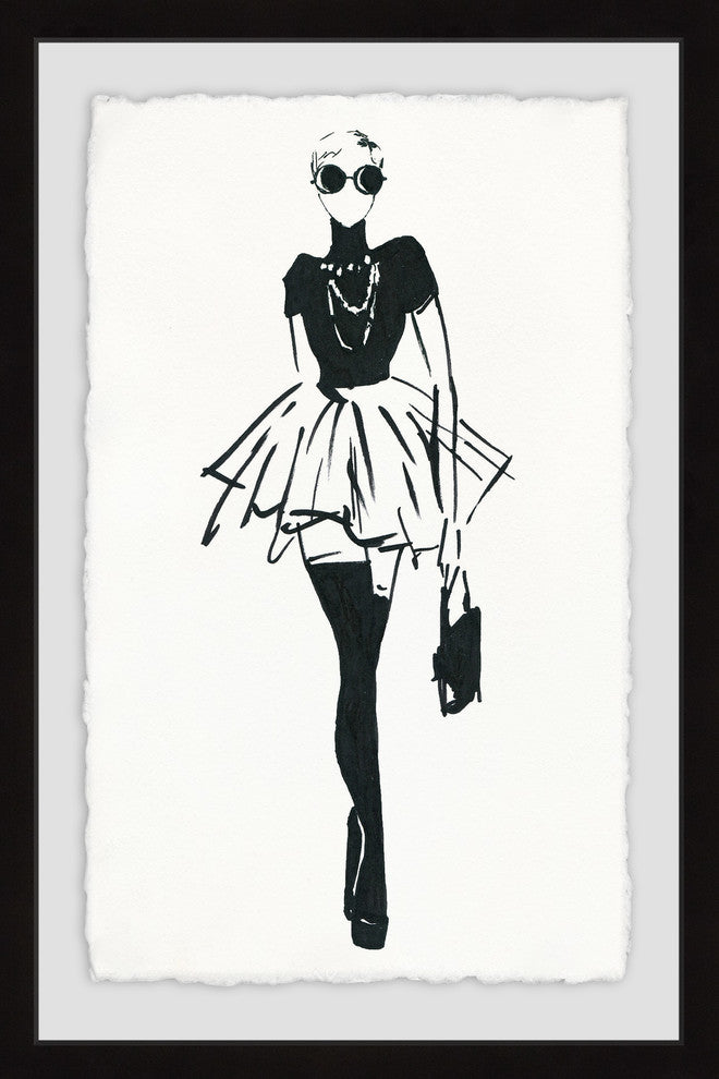 "Straight Ahead" Framed Painting Print, 20"x30"