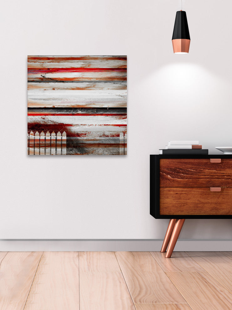 "Picket Fence" Print on Canvas, 48"x48"