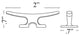 Nautical Cleat for Hooks, Draw Handles, Hardware (Solid Brass, 2 Finishes), Poli