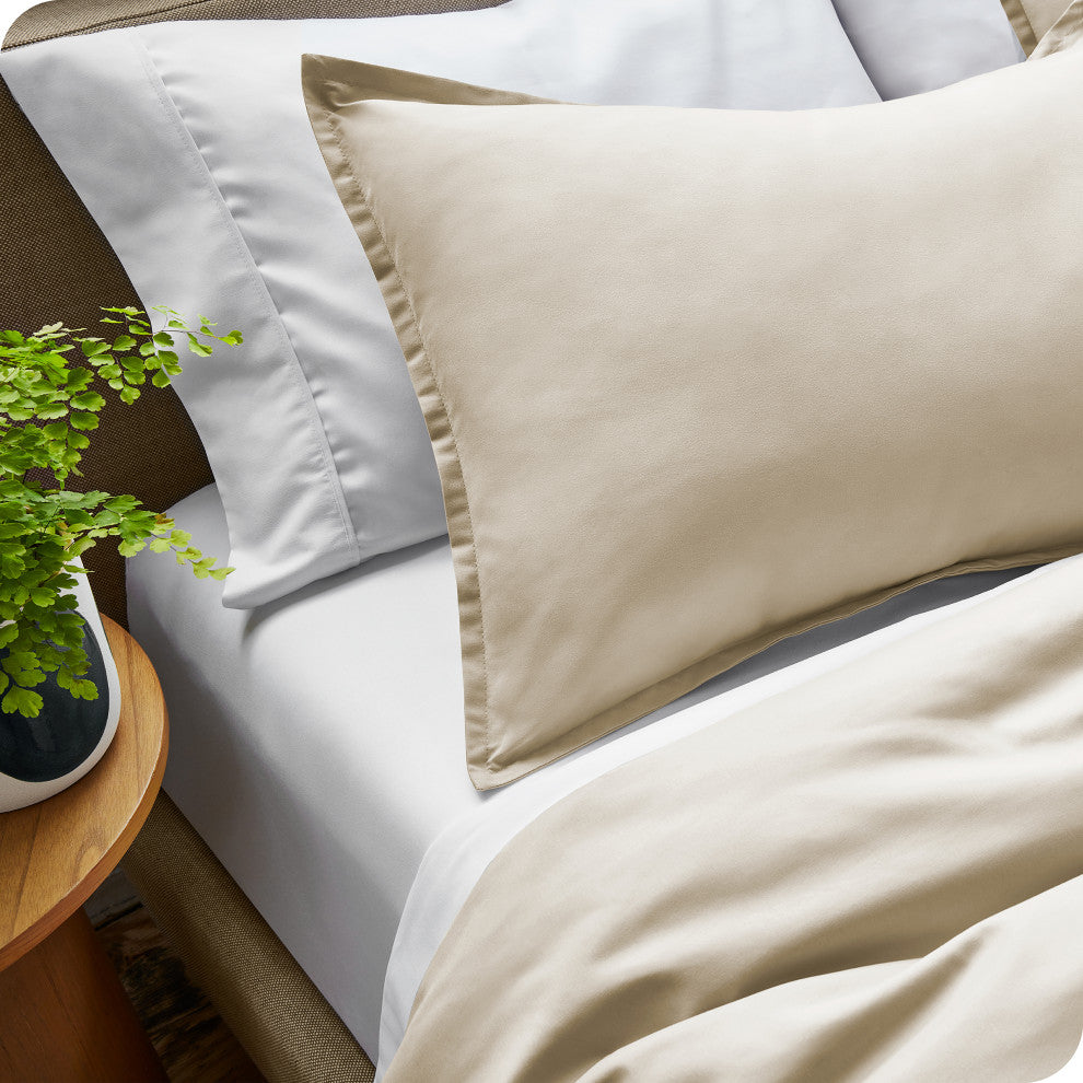 Bare Home Microfiber Duvet Cover & Sham Set, Sand, King