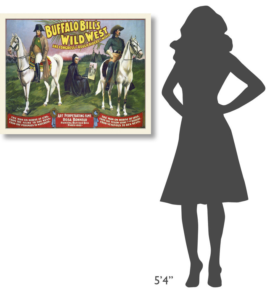 Buffalo Bill's Wild West And Congress Of Rough Riders Of The World, 1896, 36x29