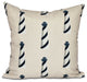 Beacon, Geometric Print Outdoor Pillow, Taupe And Beige, 18"x18"