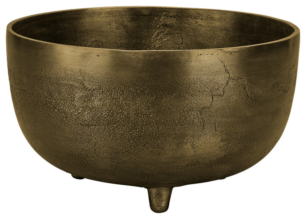 Relic Metal Footed Bowl, Large