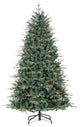 7.5' Natural Cut Blue Spruce With 2931 tips and 500 Warm White LED lights