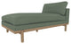 Cantor Leather Chaise, Finish: Dove, Leather: Juniper