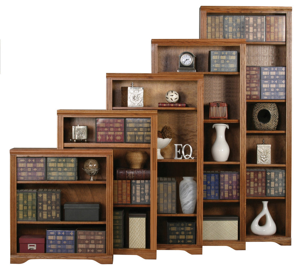 48" Oak Ridge Open Bookcase, Olive Oak