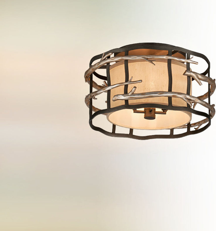 Troy Lighting Adirondack Four Light Semi-Flush Mount C2881