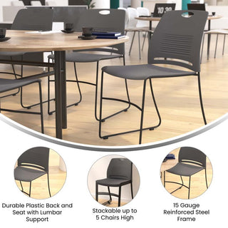 Hercules Series Commercial Grade 660 lb. Capacity Stack Chair w/ Carrying Handle