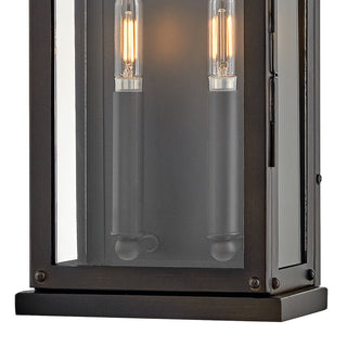 Hinkley Tiverton Medium Wall Mount Lantern, Dark Oxidized Brass