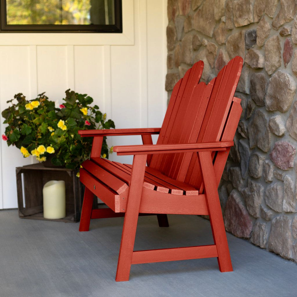 Hamilton 4' Dining Height Bench, Rustic Red