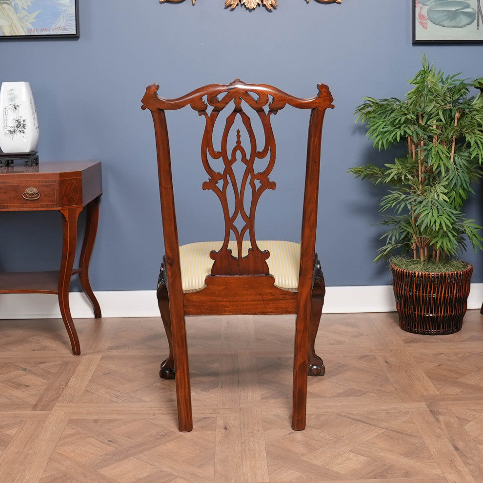 NDRSC061 Flame Back Chippendale SIDE Chair