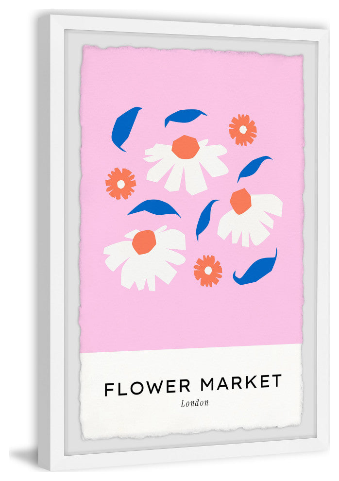 "London Flowers" Framed Painting Print, 8x12