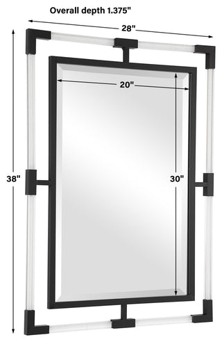 Uttermost Balkan Black Iron Mirror