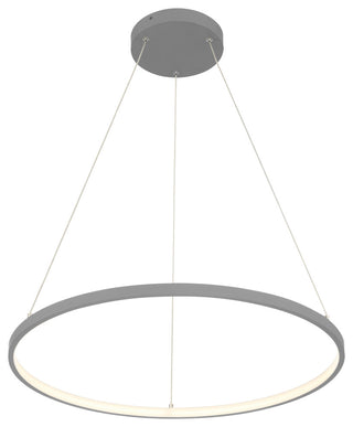 Access Lighting 52068LEDD/ACR Anello 24"W LED Ring Chandelier - Gray