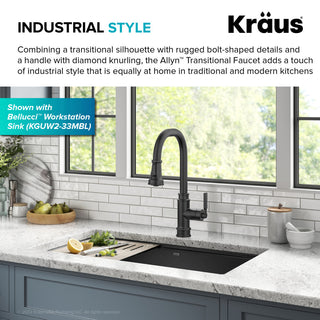Sellette Pull-Down Kitchen Faucet, Matte Black, Model Kpf-4101mb