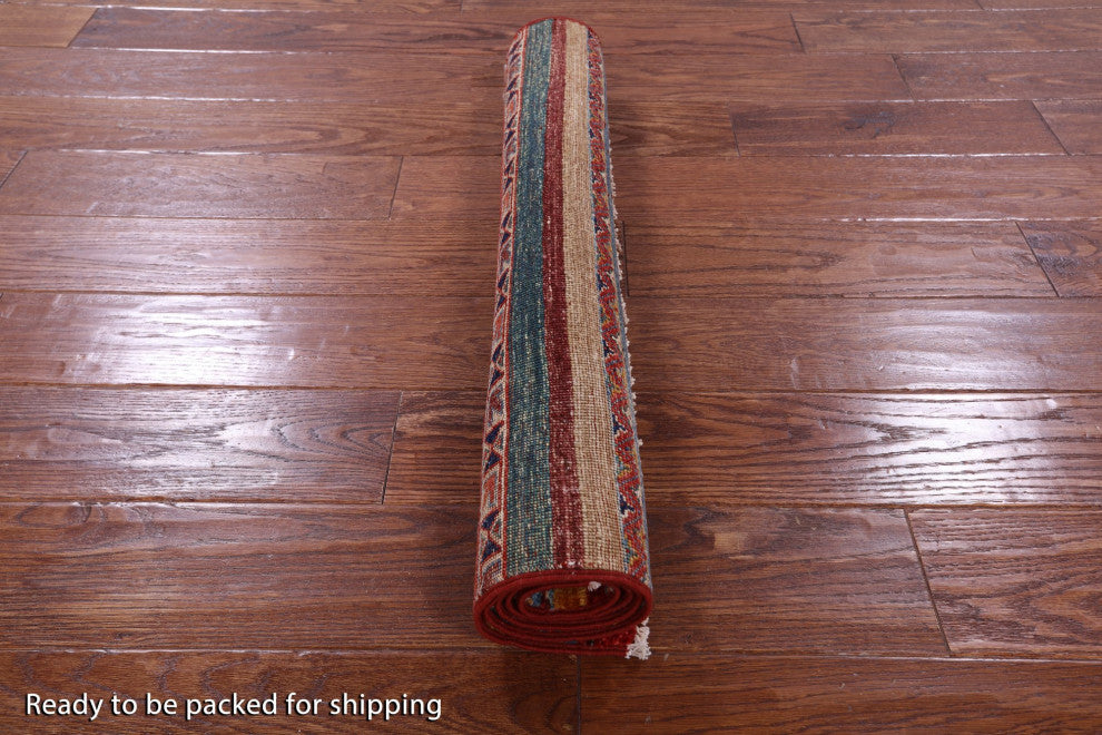 2' 7" X 4' 0" Hand-Knotted Khorjin Super Kazak Rug Q10842