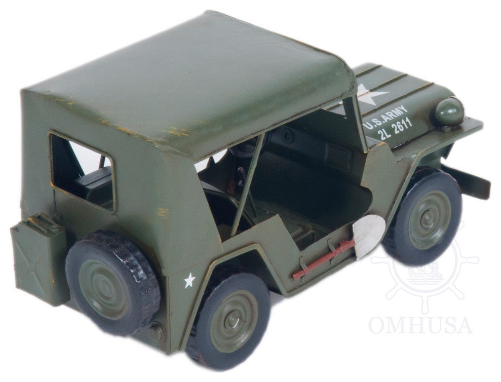 1940 Willys Quad Overland Jeep Model Car Metal