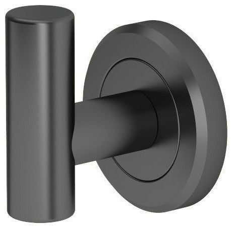 Gatco Latitude2 5-Piece Bathroom Accessory Kit with Mirror, Matte Black