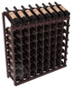 64-Bottle Display Top Wine Rack, Redwood, Burgundy+ Satin