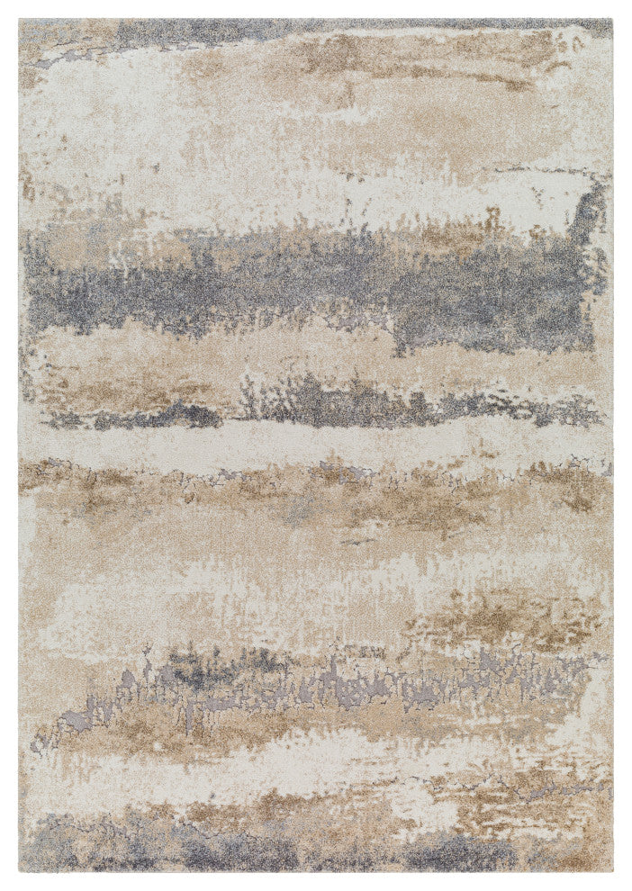 Surya Tuscany TUS-2344 Machine Woven Area Rug, Beige, 5'3" x 7'3"