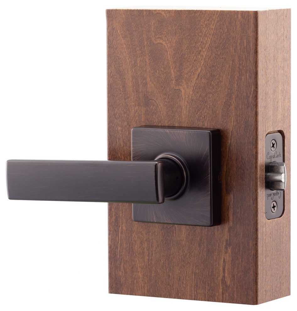 Craftsman Style Passage Lever, Tuscan Bronze