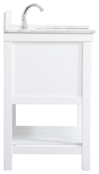 Home Living 22" Farmhouse White-Light Bathroom Vanity