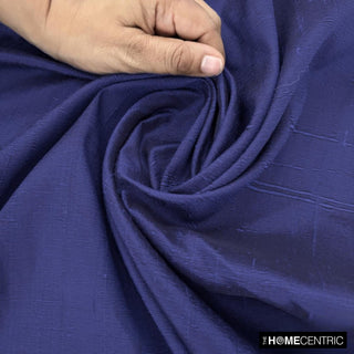 Dark Blue Silk Dupioni Fabric By The Yard, 4 Yards For Curtain, Dress Wholesale