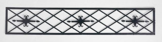 Harlequin Diamond 57" Tall Wall Grille, Metal Art Outdoor Indoor