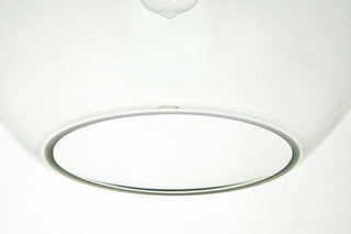 Elegant Lighting LD2224 Baxter 12"W Pendant - Black / Clear