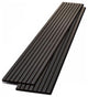 Acoustic Slat Wood Panels 2-Pack, Black, 8'
