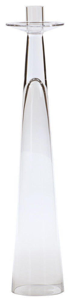 Alina Glass Taper Candle Holder, Medium