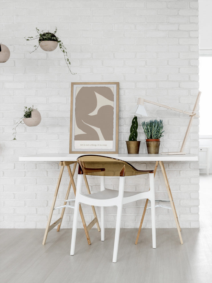 "Art Is Not a Thing" Framed Painting Print, 8x12