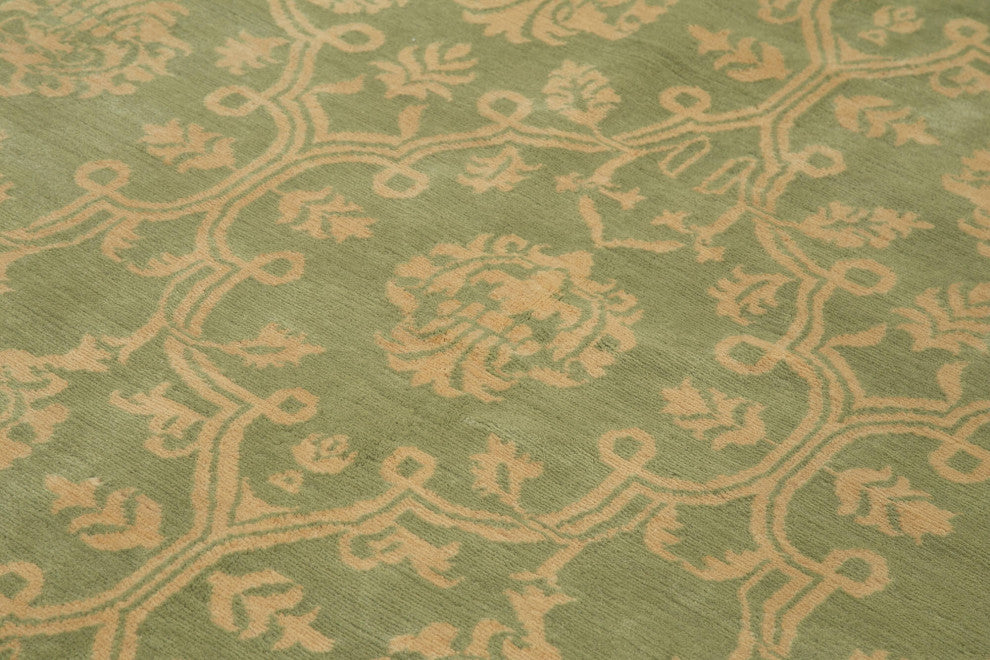 Rug N Carpet - Hand-Knotted Oriental 8' 2" x 10' 2" Pastel Oushak Area Rug