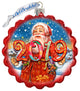 Celebration Santa Wreath Dated  Ornament