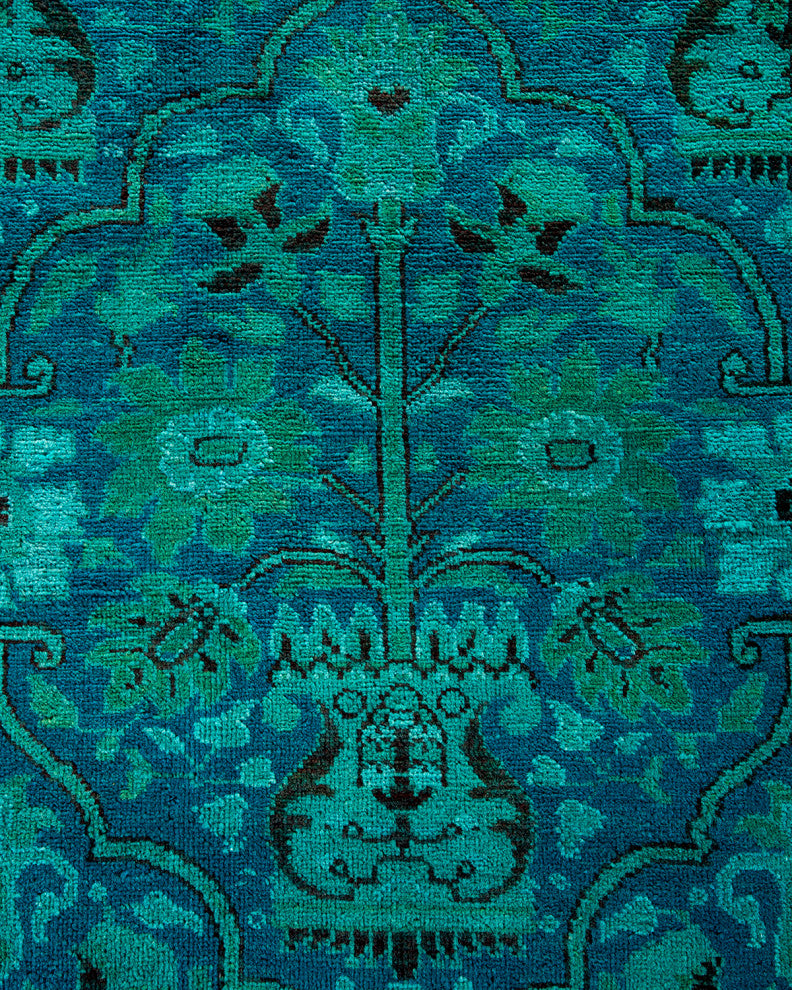 Vibrance, One-of-a-Kind Handmade Area Rug Blue, 17'2"x12'3"